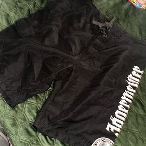 Black jagermeister board shorts